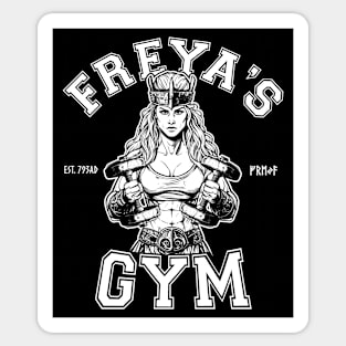 Freya's Gym - Norse Goddess Gym Sticker